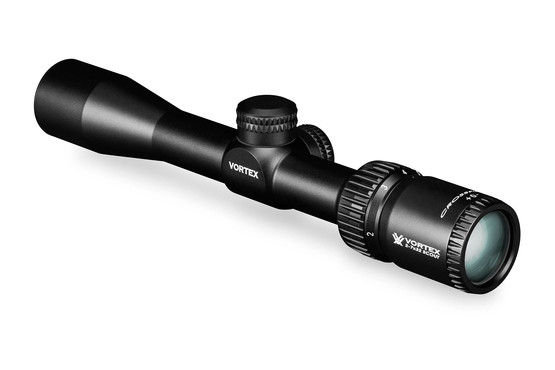 The Vortex Crossfire 2 Scout Scope features a long eye relief